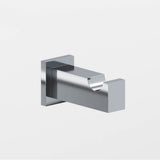 Colonial Bronze - 0.75 x 1'' Rectangular Hook hand finished in Satin Chrome and Satin Chrome - Satin Chrome,Satin Chrome