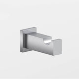 Colonial Bronze - 0.75 x 1'' Rectangular Hook hand finished in Matte Satin Chrome and Matte Satin Chrome - Matte Satin Chrome,Matte Satin Chrome