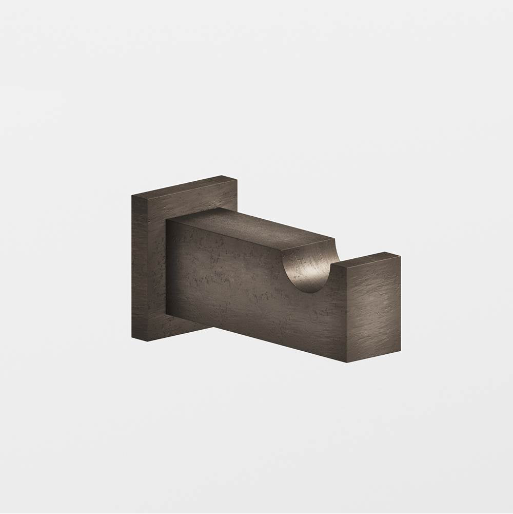 Colonial Bronze - 0.75 x 1'' Rectangular Hook hand finished in Distressed Pewter and Distressed Pewter - Distressed Pewter,Distressed Pewter