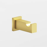 Colonial Bronze - 0.75 x 1'' Rectangular Hook hand finished in Matte Satin Brass and Matte Satin Brass - Matte Satin Brass,Matte Satin Brass