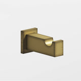 Colonial Bronze - 0.75 x 1'' Rectangular Hook hand finished in Matte Antique Satin Brass and Matte Antique Satin Brass - Matte Antique Satin Brass,Matte Antique Satin Brass