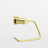 Colonial Bronze - 0.75 x 1'' diameter Left-handed Rectangular, single-arm Paper Holder hand finished in Polished Brass and Polished Brass - Polished Brass,Polished Brass