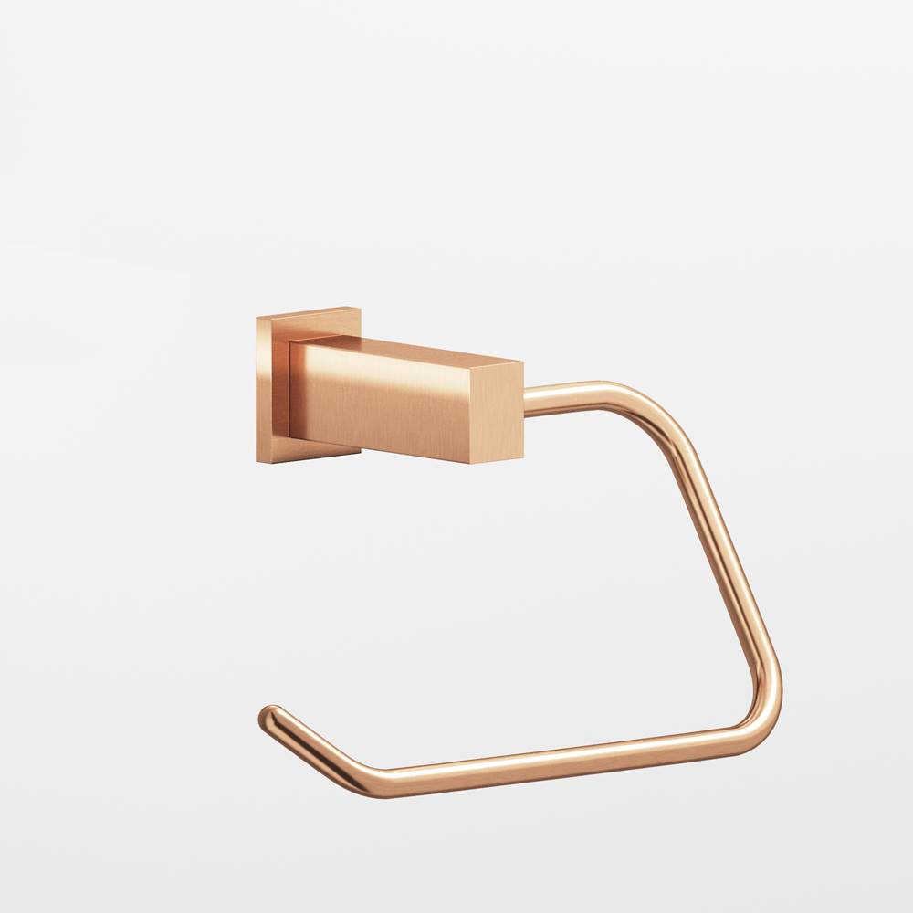 Colonial Bronze - 0.75 x 1'' diameter Left-handed Rectangular, single-arm Paper Holder hand finished in Satin Bronze and Satin Bronze - Satin Bronze,Satin Bronze