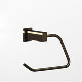 Colonial Bronze - 0.75 x 1'' diameter Left-handed Rectangular, single-arm Paper Holder hand finished in Oil Rubbed Bronze and Oil Rubbed Bronze - Oil Rubbed Bronze,Oil Rubbed Bronze