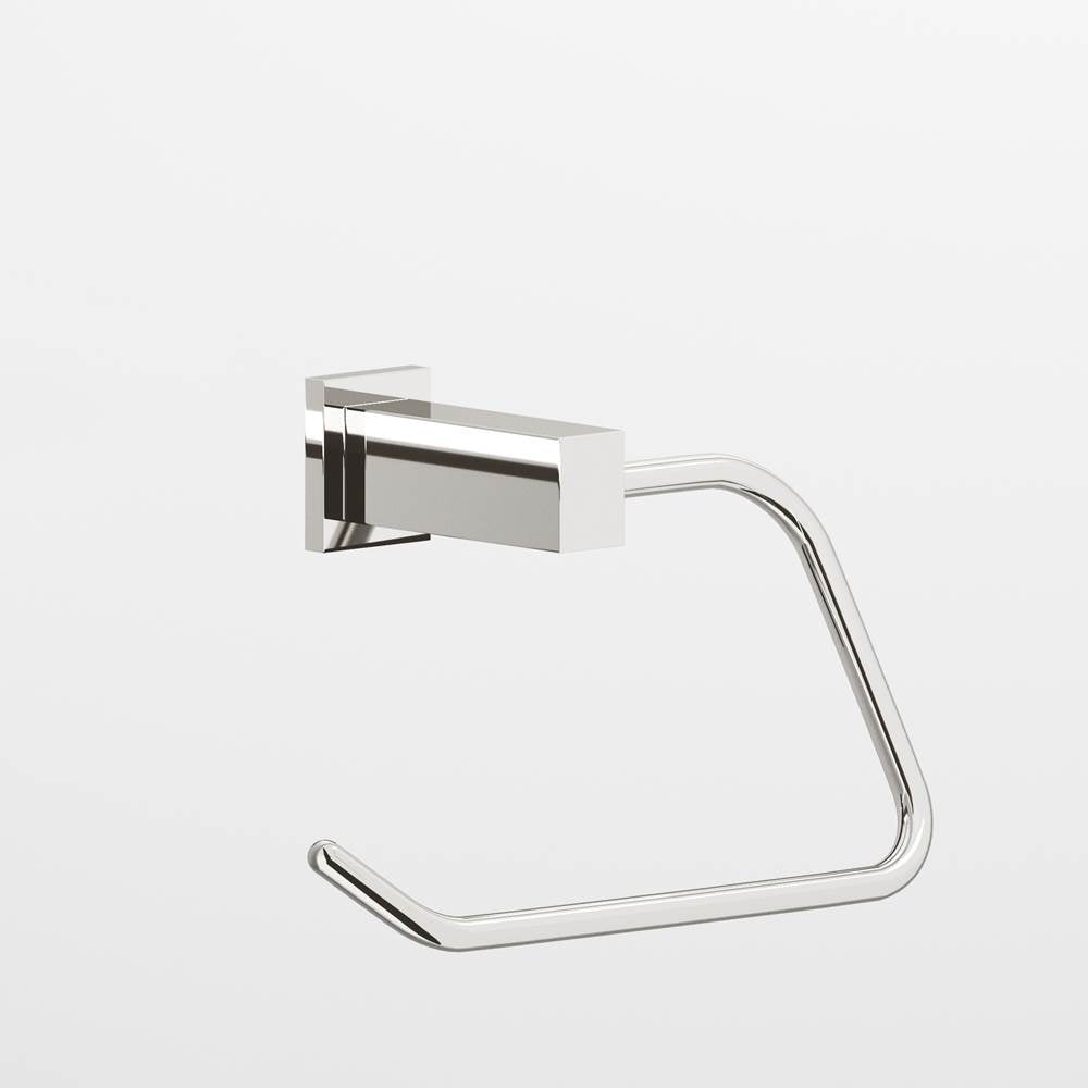 Colonial Bronze - 0.75 x 1'' diameter Right-handed Rectangular, single-arm Paper Holder hand finished in Polished Nickel and Polished Nickel - Polished Nickel,Polished Nickel