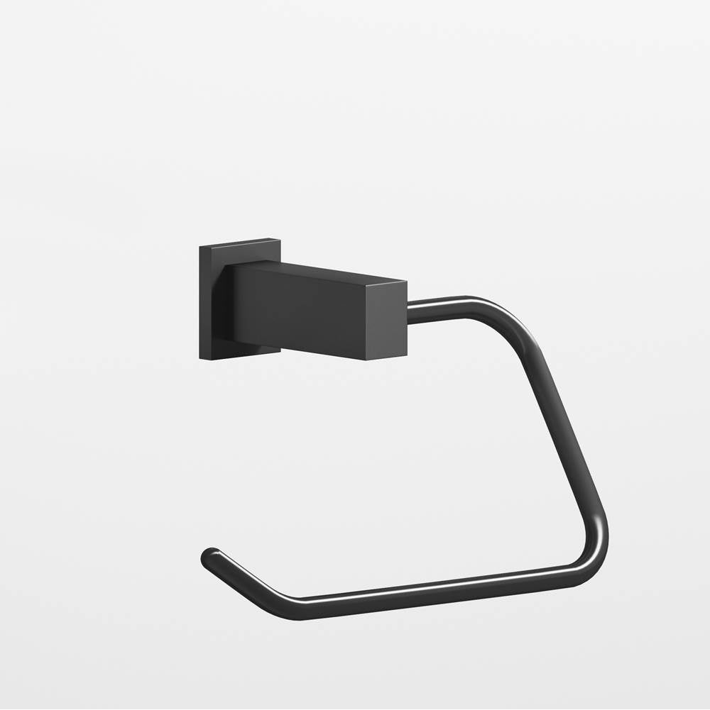 Colonial Bronze - 0.75 x 1'' diameter Right-handed Rectangular, single-arm Paper Holder hand finished in Matte Graphite and Matte Graphite - Matte Graphite,Matte Graphite