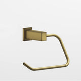 Colonial Bronze - 0.75 x 1'' diameter Left-handed Rectangular, single-arm Paper Holder hand finished in Matte Antique Satin Brass and Matte Antique Satin Brass - Matte Antique Satin Brass,Matte Antique Satin Brass