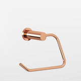 Colonial Bronze - 1'' diameter Left-handed Round, single-arm Paper Holder hand finished in Polished Copper and Polished Copper - Polished Copper,Polished Copper