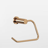 Colonial Bronze - 1'' diameter Left-handed Round, single-arm Paper Holder hand finished in Polished Bronze and Polished Bronze - Polished Bronze,Polished Bronze