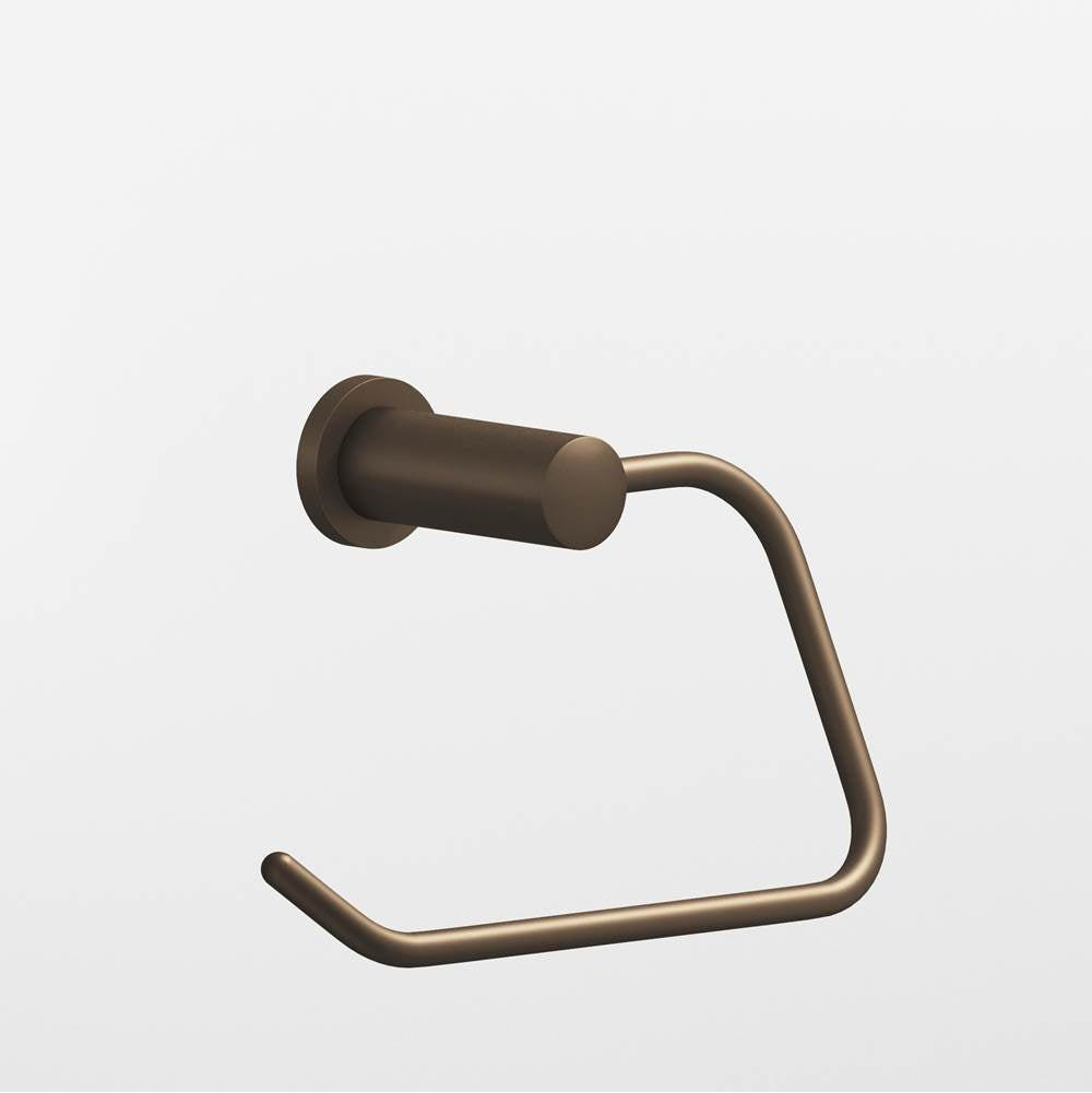 Colonial Bronze - 1'' diameter Right-handed Round, single-arm Paper Holder hand finished in Heritage Bronze and Heritage Bronze - Heritage Bronze,Heritage Bronze