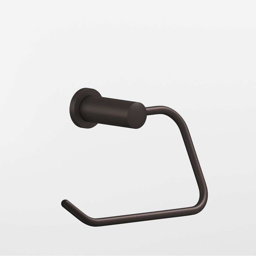 Colonial Bronze - 1'' diameter Left-handed Round, single-arm Paper Holder hand finished in Matte Dark Statuary Bronze and Matte Dark Statuary Bronze - Matte Dark Statuary Bronze,Matte Dark Statuary Bronze