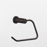 Colonial Bronze - 1'' diameter Right-handed Round, single-arm Paper Holder hand finished in Matte Dark Statuary Bronze and Matte Dark Statuary Bronze - Matte Dark Statuary Bronze,Matte Dark Statuary Bronze
