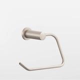 Colonial Bronze - 1'' diameter Right-handed Round, single-arm Paper Holder hand finished in Matte Satin Nickel and Matte Satin Nickel - Matte Satin Nickel,Matte Satin Nickel