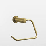 Colonial Bronze - 1'' diameter Left-handed Round, single-arm Paper Holder hand finished in Matte Antique Satin Brass and Matte Antique Satin Brass - Matte Antique Satin Brass,Matte Antique Satin Brass