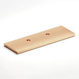 Colonial Bronze - 3.5'' center-to-center, 5.5'' overall, 1'' Rectangular, offset Backplate for use with 420, 457, and 458 series hand finished in Satin Bronze - Satin Bronze