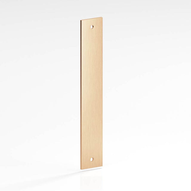 Colonial Bronze - 8'' center-to-center, 9'' overall, 1'' Rectangular Backplate for use with 8-32 screws hand finished in Satin Bronze - Satin Bronze