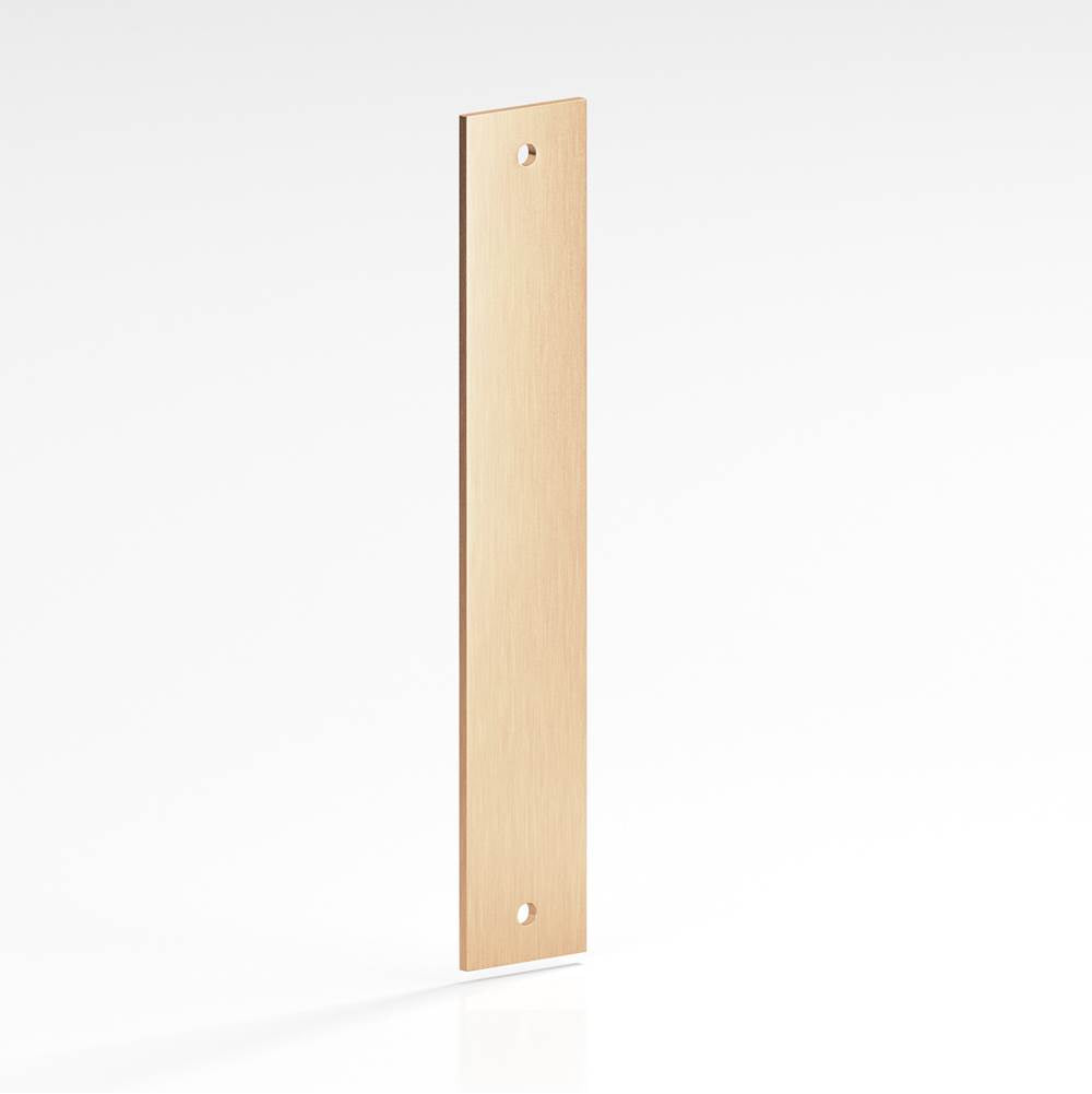 Colonial Bronze - 4'' center-to-center, 5'' overall, 1'' Rectangular Backplate for use with 8-32 screws hand finished in Satin Bronze - Satin Bronze