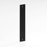 Colonial Bronze - 10'' center-to-center, 11'' overall, 1.5'' Rectangular Backplate for use with 1/4-20 screws hand finished in Satin Black - Satin Black