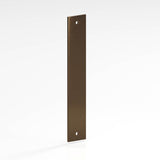 Colonial Bronze - 1.5'' center-to-center, 2.5'' overall, 1'' Rectangular Backplate for use with 8-32 screws hand finished in Light Statuary Bronze - Light Statuary Bronze