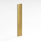 Colonial Bronze - 4'' center-to-center, 5'' overall, 1'' Rectangular Backplate for use with 8-32 screws hand finished in Satin Brass - Satin Brass