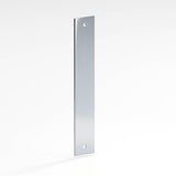 Colonial Bronze - 1'' diameter custom length Rectangular Backplate for use with 8-32 screws hand finished in Polished Chrome - Polished Chrome