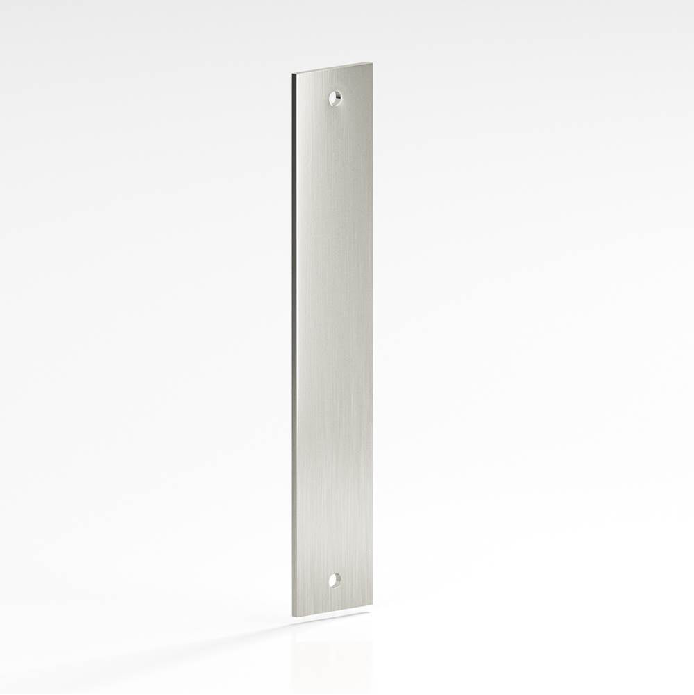 Colonial Bronze - 1.5'' diameter custom length Rectangular Backplate for use with 1/4-20 screws hand finished in Satin Nickel - Satin Nickel
