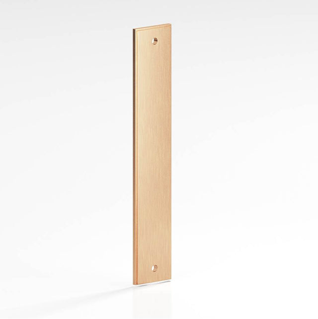 Colonial Bronze - 1.5'' diameter custom length Rectangular, stepped Backplate for use with 1/4-20 screws hand finished in Satin Bronze - Satin Bronze