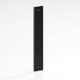 Colonial Bronze - 8'' center-to-center, 9'' overall, 1.5'' Rectangular, stepped Backplate for use with 1/4-20 screws hand finished in Satin Black - Satin Black