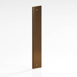 Colonial Bronze - 10'' center-to-center, 11'' overall, 1.5'' Rectangular, stepped Backplate for use with 1/4-20 screws hand finished in Light Statuary Bronze - Light Statuary Bronze