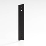 Colonial Bronze - 6'' center-to-center, 8'' overall, 1'' Rectangular Backplate with exposed, finished screws for use with 8-32 screws hand finished in Satin Black - Satin Black