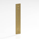 Colonial Bronze - 4'' center-to-center, 6'' overall, 1'' Rectangular Backplate with exposed, finished screws for use with 8-32 screws hand finished in Antique Brass - Antique Brass