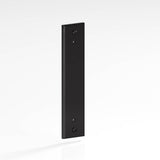 Colonial Bronze - 6'' center-to-center, 8'' overall, 1.25'' Rectangular, stepped Backplate with exposed, finished screws for use with 8-32 screws hand finished in Satin Black - Satin Black