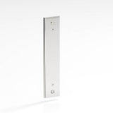 Colonial Bronze - 1.25'' diameter custom length Rectangular, stepped Backplate with exposed, finished screws for use with 8-32 screws hand finished in Polished Nickel - Polished Nickel