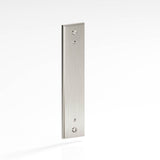 Colonial Bronze - 8'' center-to-center, 10'' overall, 1.25'' Rectangular, stepped Backplate with exposed, finished screws for use with 8-32 screws hand finished in Satin Nickel - Satin Nickel