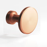 Colonial Bronze - 1.0625'' diameter Round Cabinet Knob hand finished in Matte Satin Copper - Matte Satin Copper