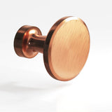 Colonial Bronze - 1.375'' diameter Round Cabinet Knob hand finished in Antique Copper - Antique Copper