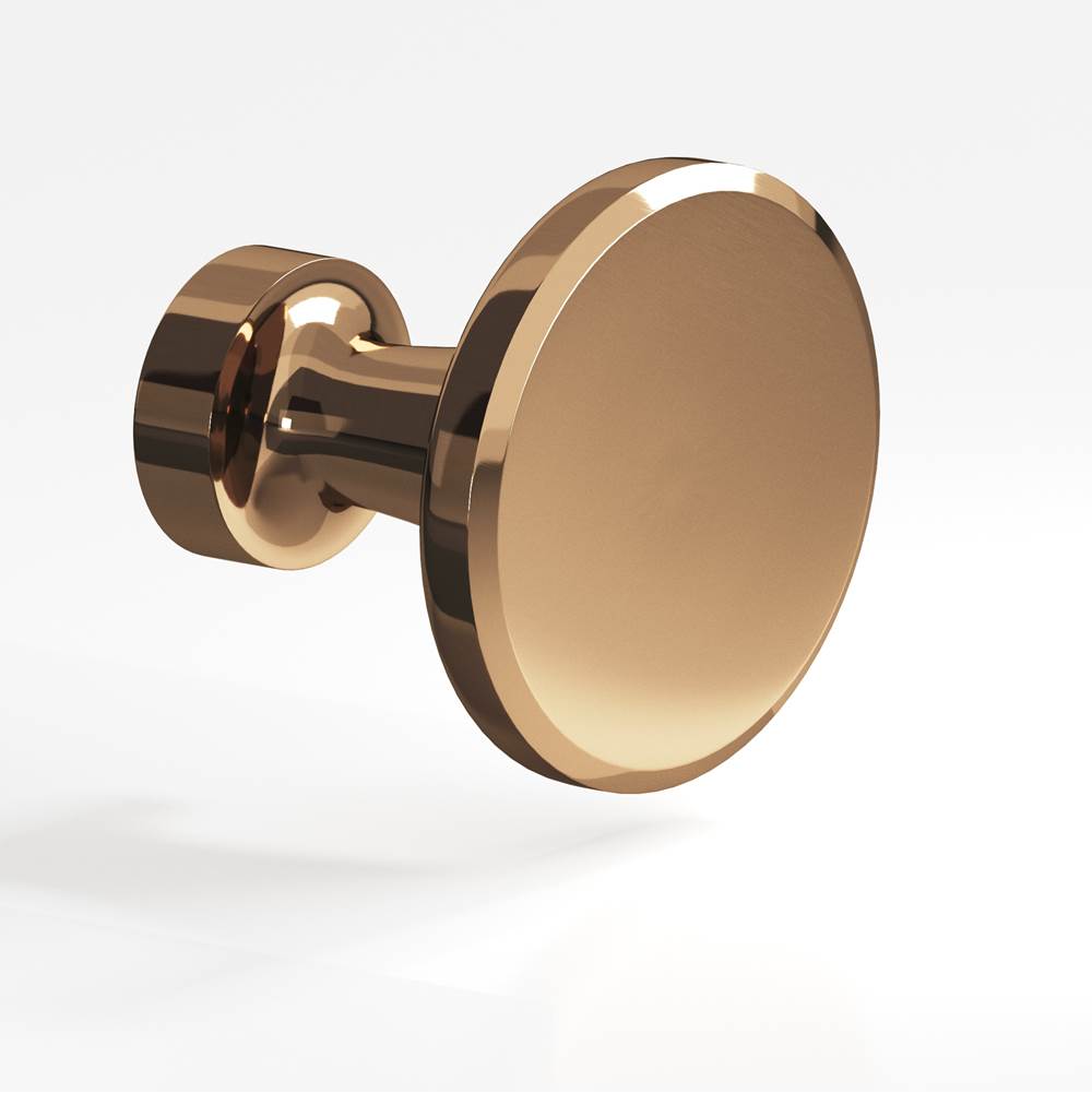 Colonial Bronze - 1.25'' diameter Round Cabinet Knob hand finished in Polished Bronze - Polished Bronze