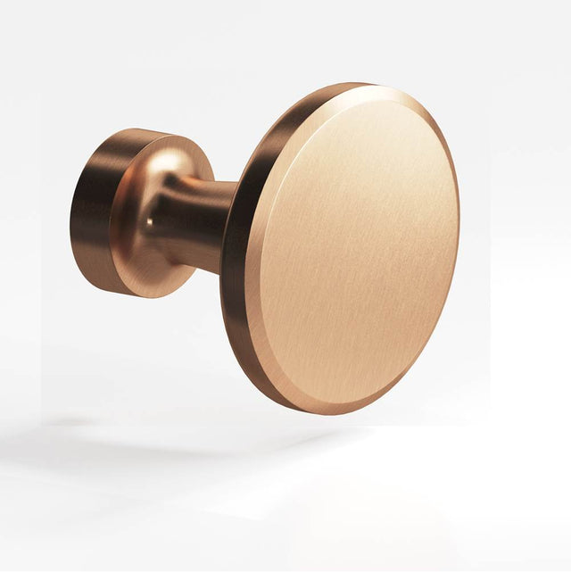 Colonial Bronze - 1.25'' diameter Round Cabinet Knob hand finished in Satin Bronze - Satin Bronze
