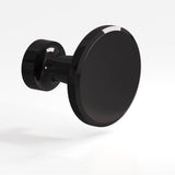 Colonial Bronze - 1.375'' diameter Round Cabinet Knob hand finished in Satin Black - Satin Black