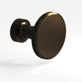 Colonial Bronze - 1.25'' diameter Round Cabinet Knob hand finished in Oil Rubbed Bronze - Oil Rubbed Bronze