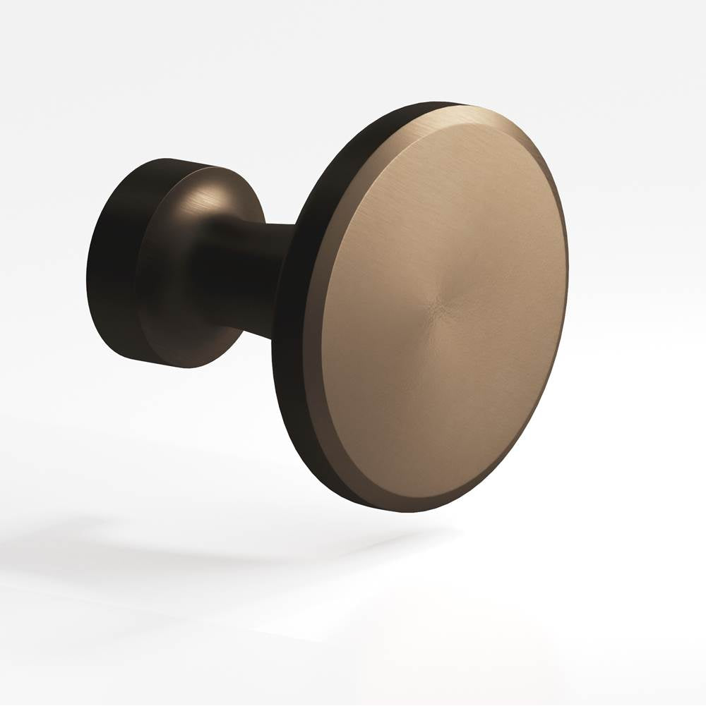 Colonial Bronze - 1.25'' diameter Round Cabinet Knob hand finished in Heritage Bronze - Heritage Bronze