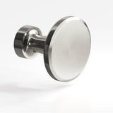 Colonial Bronze - 1.375'' diameter Round Cabinet Knob hand finished in Satin Nickel - Satin Nickel