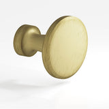 Colonial Bronze - 1.0625'' diameter Round Cabinet Knob hand finished in Matte Antique Satin Brass - Matte Antique Satin Brass