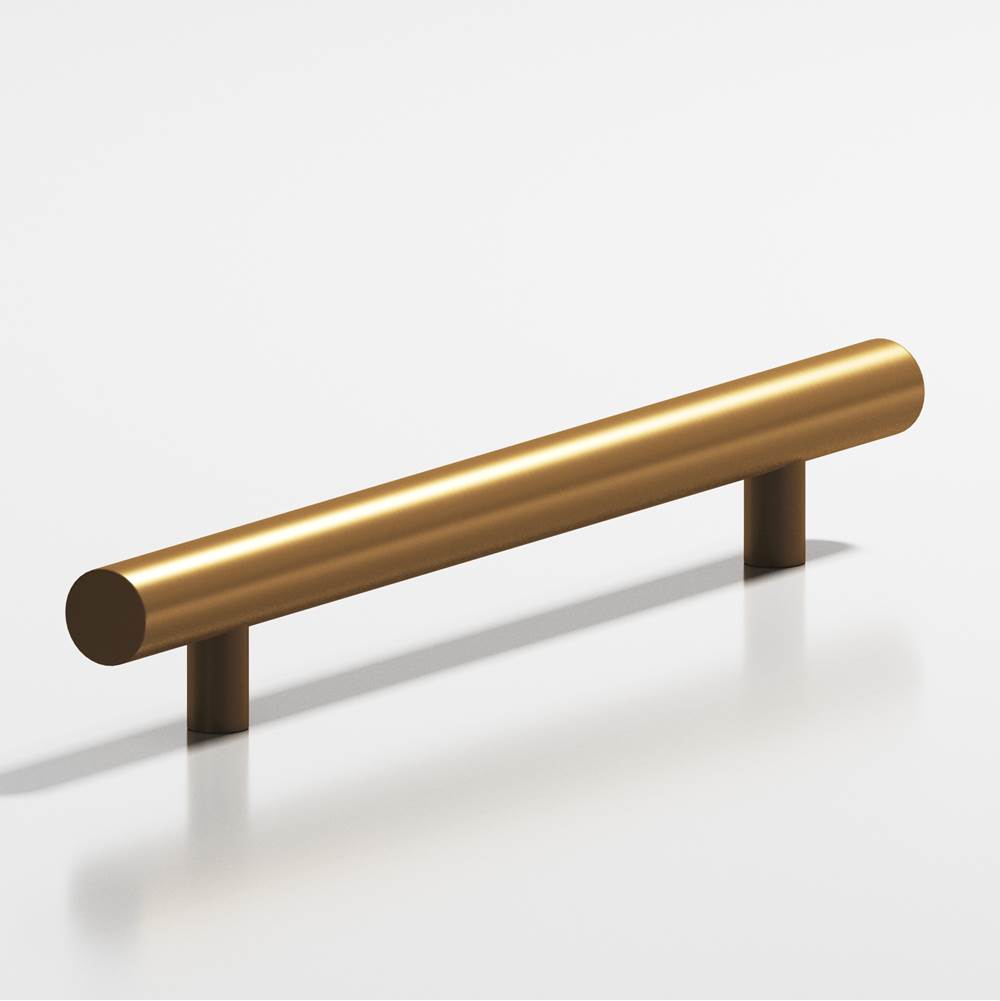 Colonial Bronze - 24'' center-to-center, 28'' overall, 0.625'' diameter Round Appliance Pull, Door Pull, Shower Door Pull with straight posts hand finished in Matte Light Statuary Bronze - Matte Light Statuary Bronze