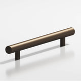 Colonial Bronze - 18'' center-to-center, 22'' overall, 0.625'' diameter Round Cabinet Pull, Appliance Pull, Door Pull, Shower Door Pull with straight posts hand finished in Heritage Bronze - Heritage Bronze