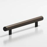 Colonial Bronze - 12'' center-to-center, 16'' overall, 0.625'' diameter Round Appliance Pull, Door Pull, Shower Door Pull with straight posts hand finished in Dark Statuary Bronze - Dark Statuary Bronze