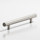 Colonial Bronze - 10'' center-to-center, 14'' overall, 0.625'' diameter Round Cabinet Pull, Appliance Pull, Door Pull, Shower Door Pull with straight posts hand finished in Satin Nickel - Satin Nickel