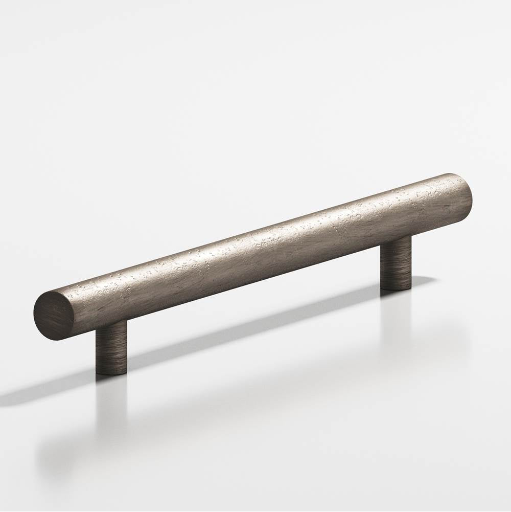 Colonial Bronze - 10'' center-to-center, 14'' overall, 0.625'' diameter Round Cabinet Pull, Appliance Pull, Door Pull, Shower Door Pull with straight posts hand finished in Distressed Pewter - Distressed Pewter