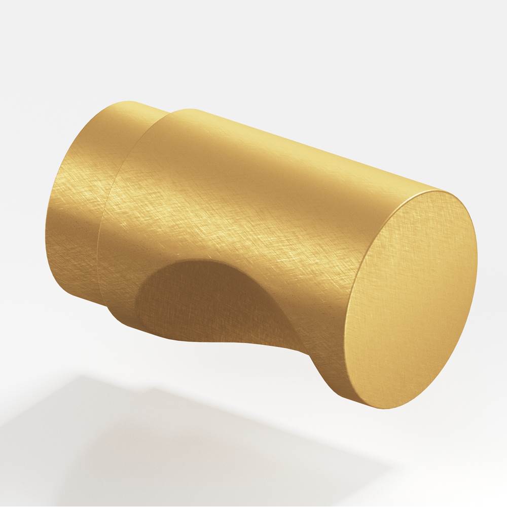Colonial Bronze - 0.5'' diameter Round Cabinet Knob hand finished in Weathered Brass - Weathered Brass