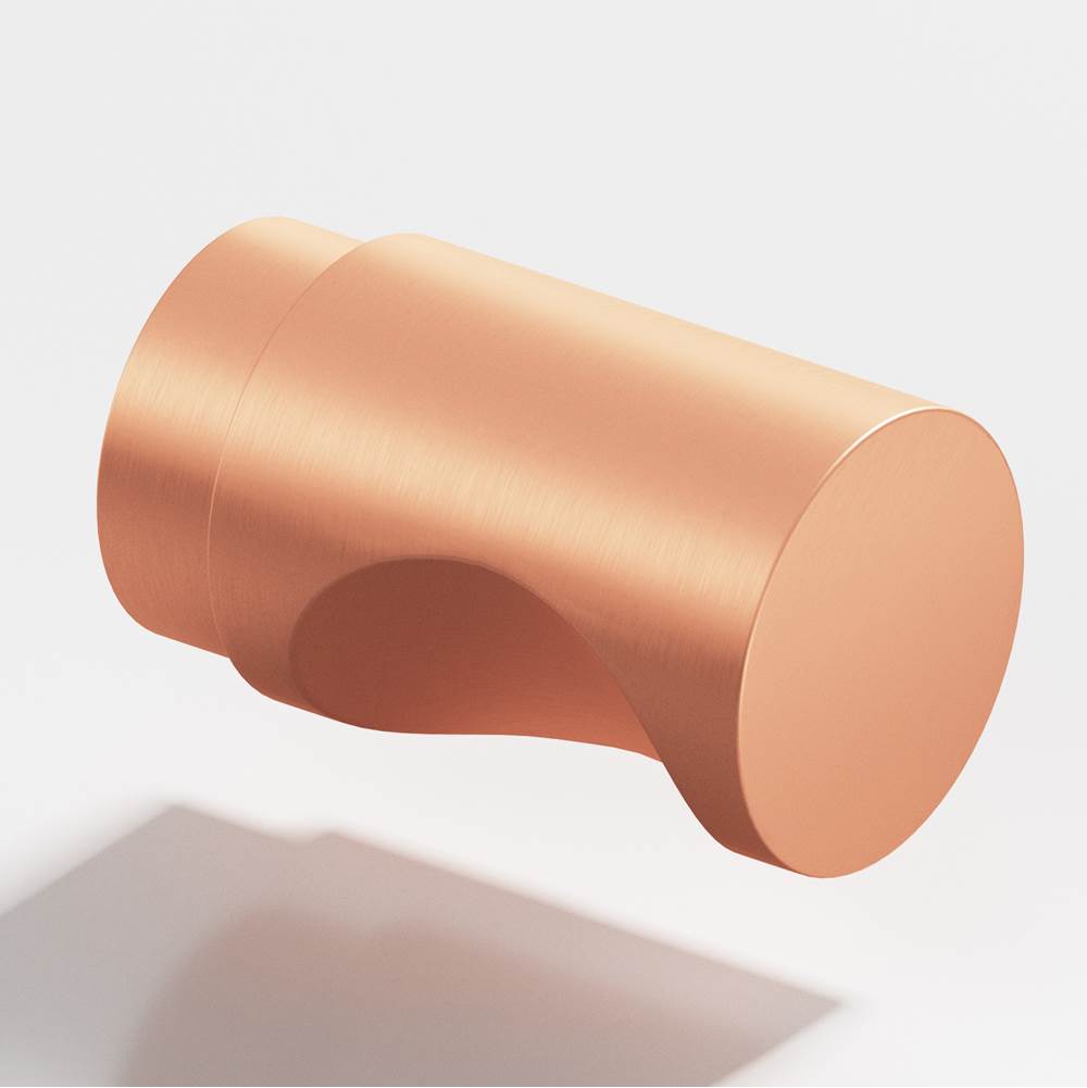 Colonial Bronze - 0.75'' diameter Round Cabinet Knob hand finished in Matte Satin Copper - Matte Satin Copper